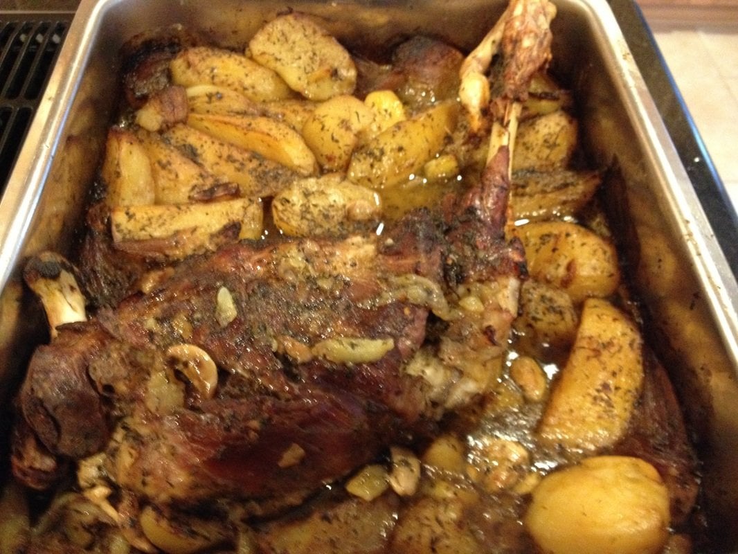 GREEK STYLE ROASTED LEG OF LAMB WITH POTATOES Dimitras Dishes