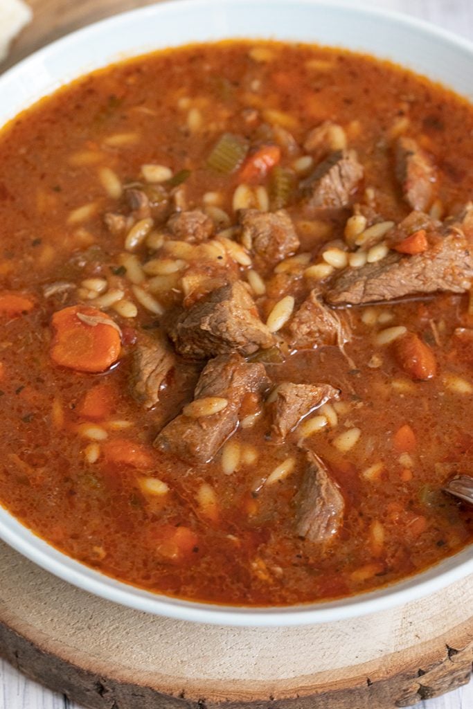 GREEKLAMB AND ORZO SOUP/STEW Dimitras Dishes