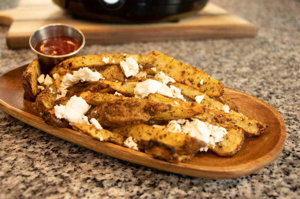 AIR FRYER FRENCH FRIES GREEK STYLE Dimitras Dishes
