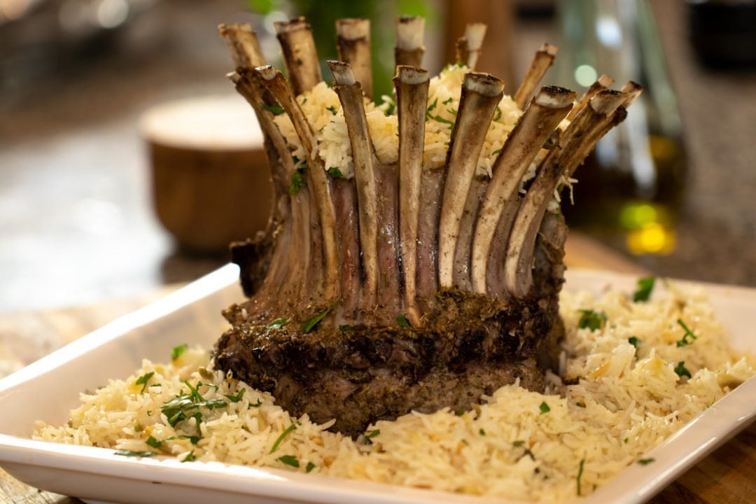 CROWN ROAST RACK OF LAMB Dimitras Dishes
