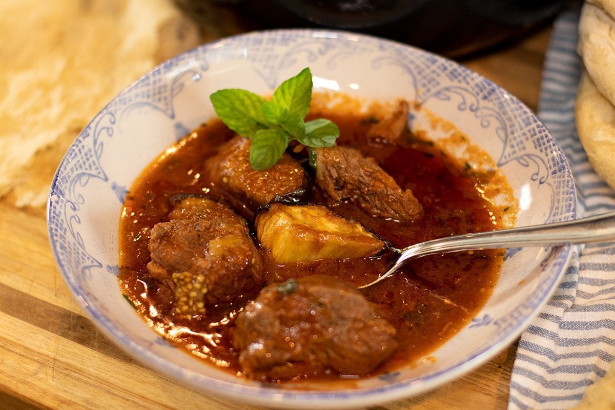 Greek Lamb & Eggplant Stew Dimitras Dishes