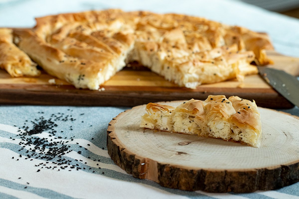 Tiropita Strifti Feta Cheese & Phyllo Spiral Dimitras Dishes