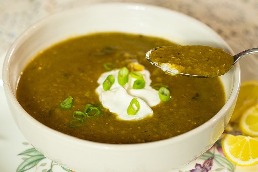 Mediterranean Red Lentil and Zucchini Soup Dimitras Dishes