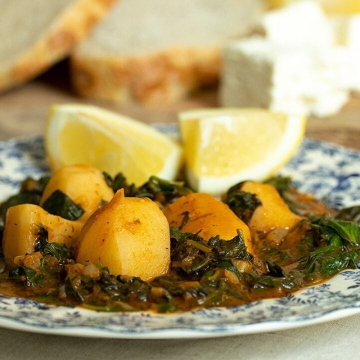Greek Spinach & Potato Stew