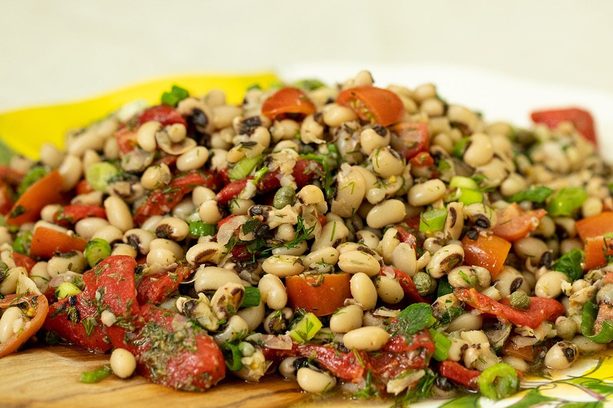 Greek BlackEyed Peas Salad Dimitras Dishes