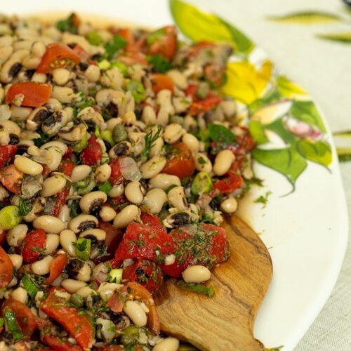 Greek BlackEyed Peas Salad Dimitras Dishes