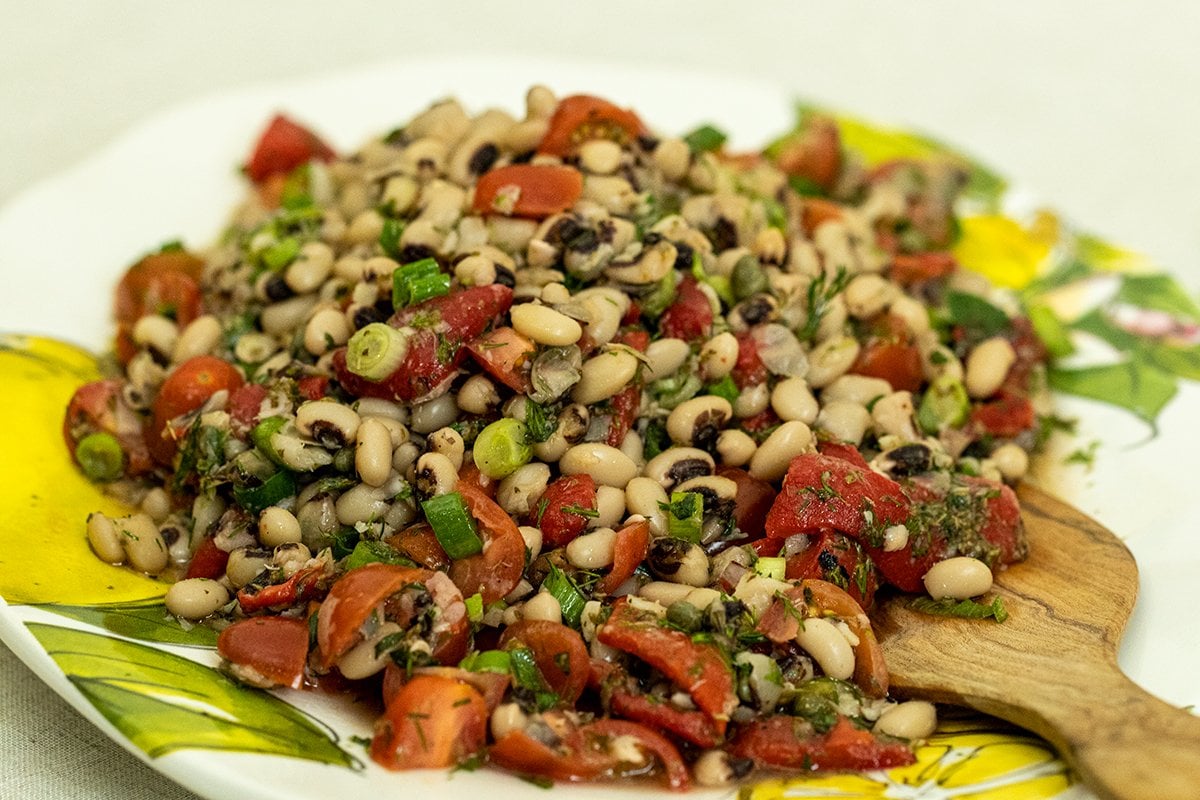 Greek BlackEyed Peas Salad Dimitras Dishes