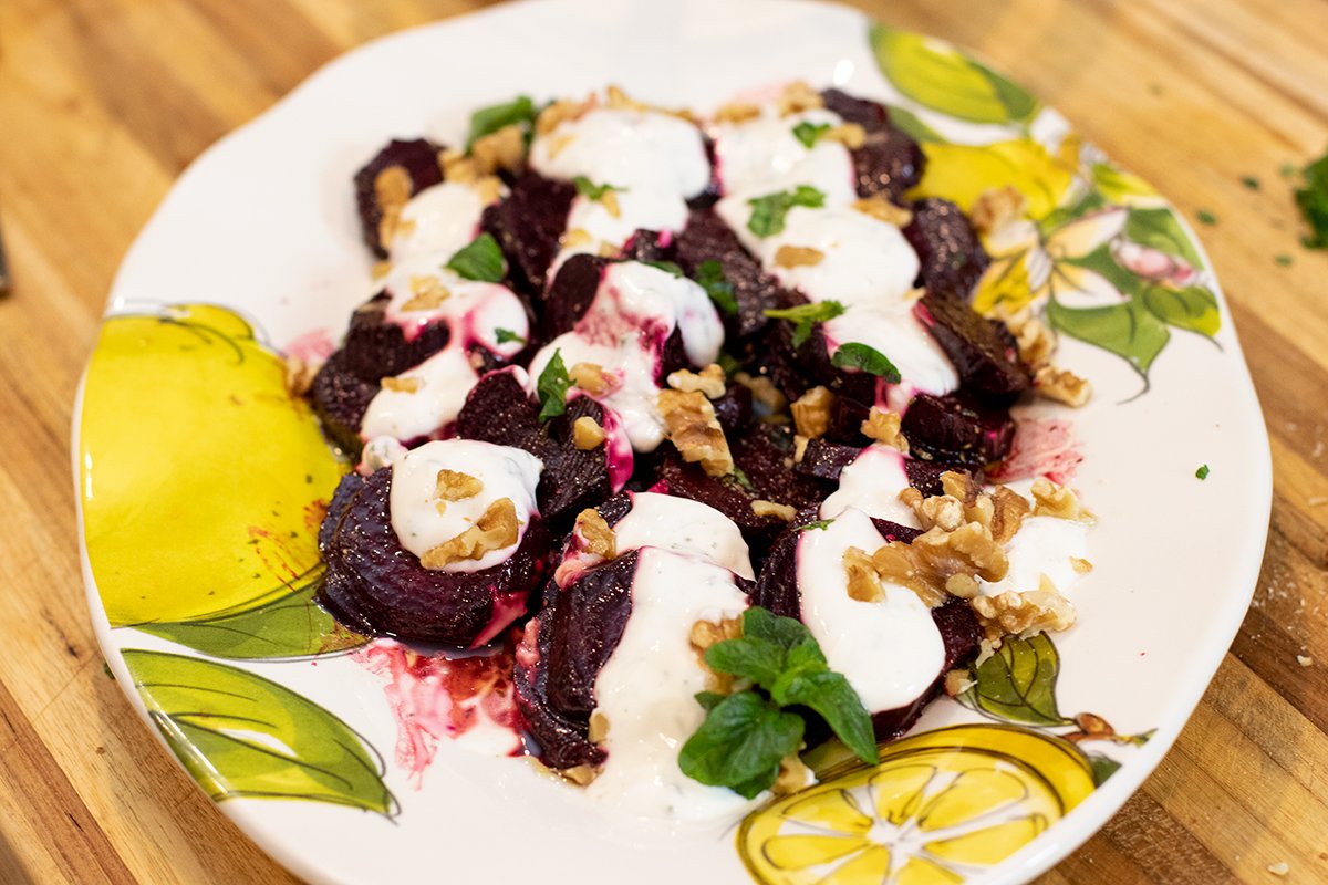 Greek Beet & Yogurt Salad Pantzarosalata Dimitras Dishes