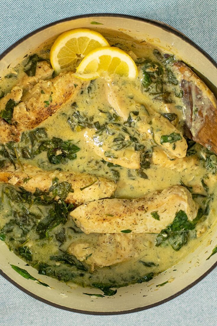Greek-Style Chicken Fricassee Avgolemono - Dimitras Dishes