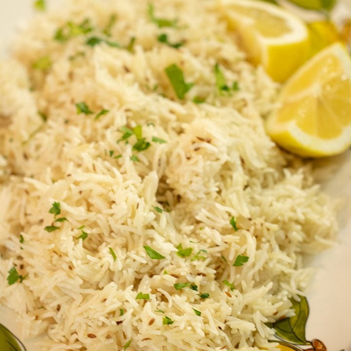 Cumin Rice Pilaf in the Rice Cooker
