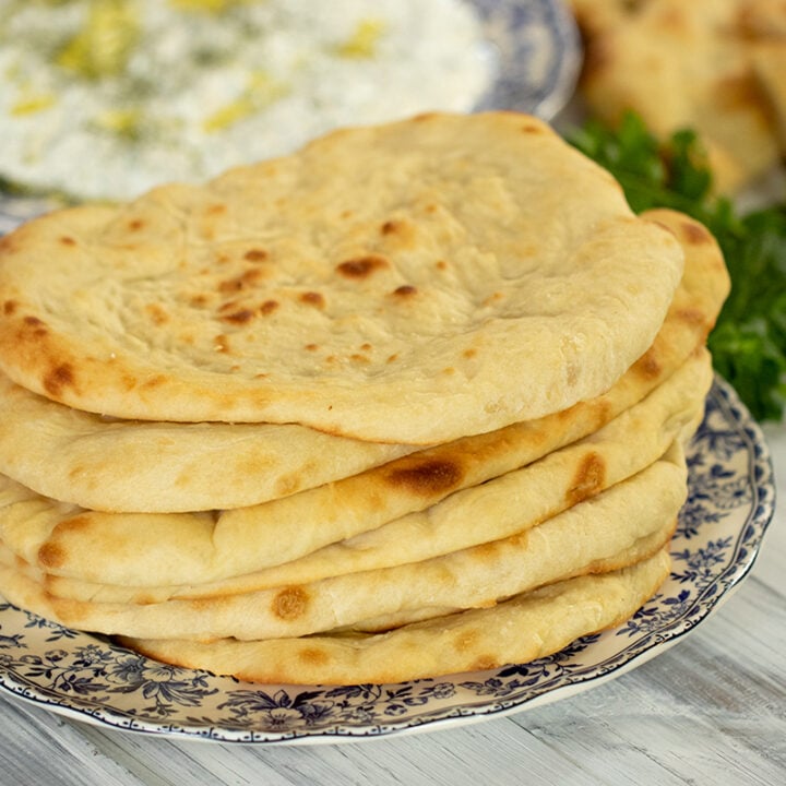 Homemade Flatbread (Greek-Pocketless Pita)