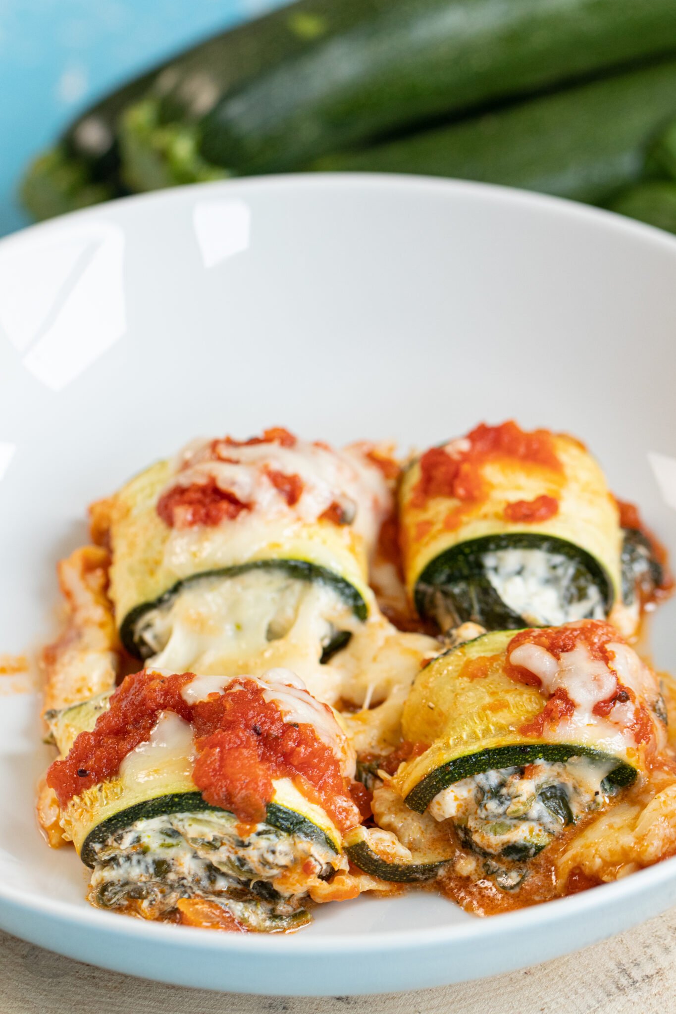 Zucchini Rolls GreekStyle with Spinach & Feta Dimitras Dishes