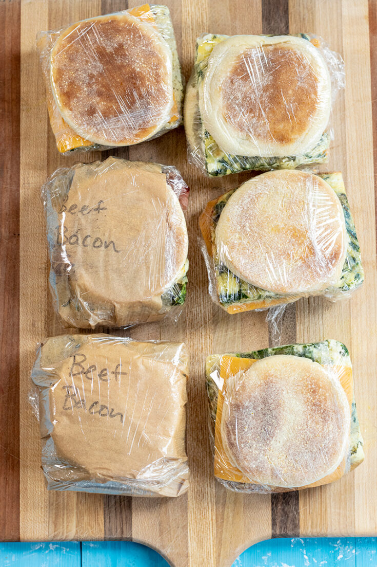 Healthy Breakfast Sandwich - Make Ahead Freezer Friendly Option!
