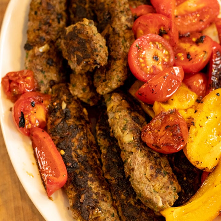 Greek Ground Beef Kebabs 