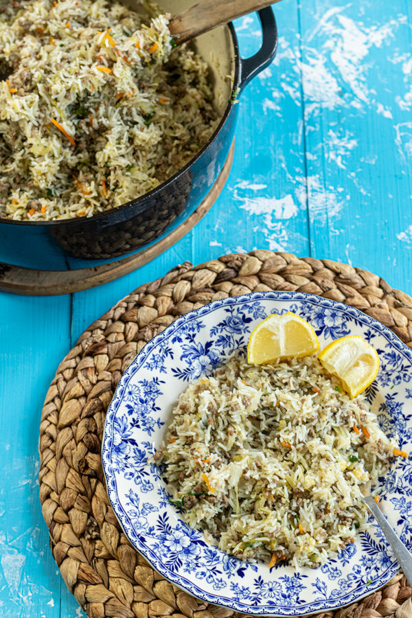 Greek Deconstructed Cabbage Roll Pilaf Lahanodolmades Pilafi