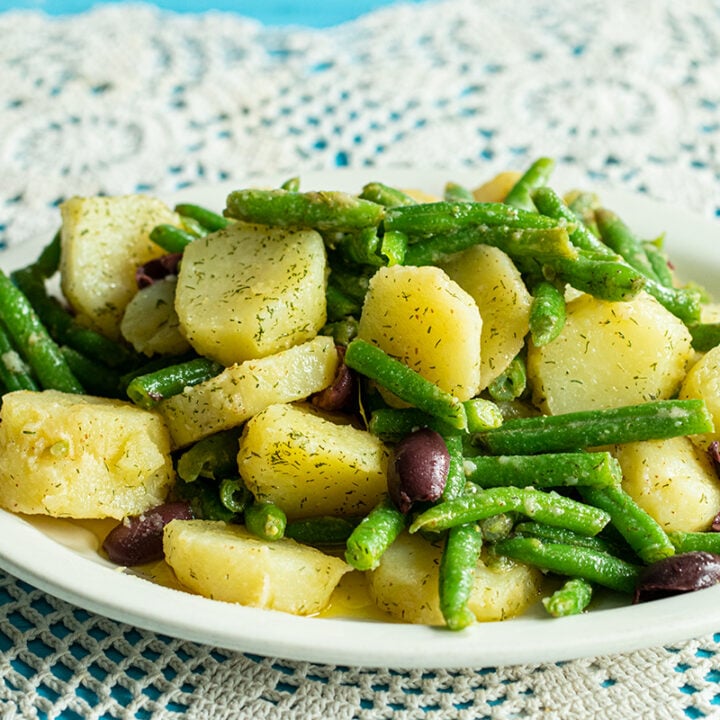 Greek Style Potato & Green Bean Salad
