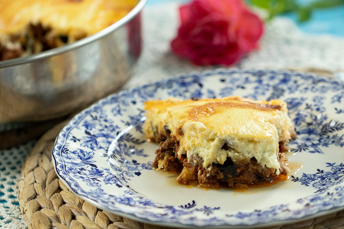Greek Classic Moussaka from Dimitra's Dishes