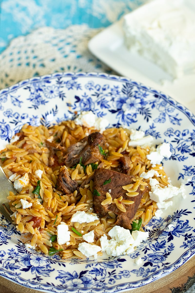 Instant Pot Beef Youvetsi (GreekStyle Beef & Orzo Stew) Dimitras Dishes