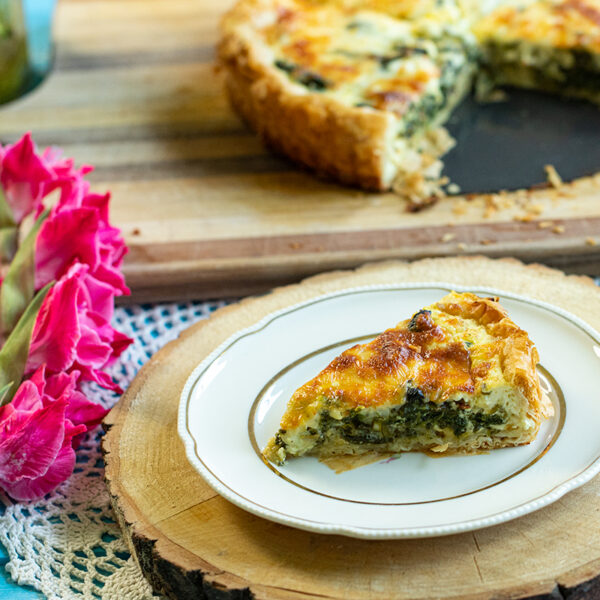 Spinach & Feta Cheese Phyllo Tart Tarta me Spanaki kai Feta Dimitras