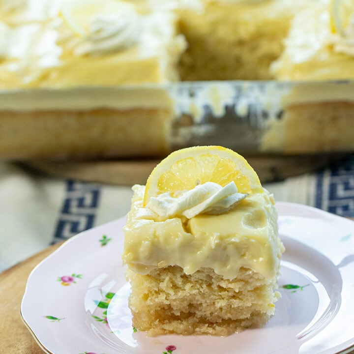 Lemon Cream Cake: Greek Lemonopita