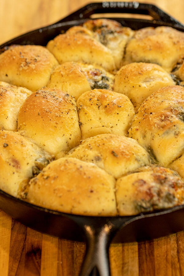 Spinach & Feta PullApart Bread Rolls Dimitras Dishes