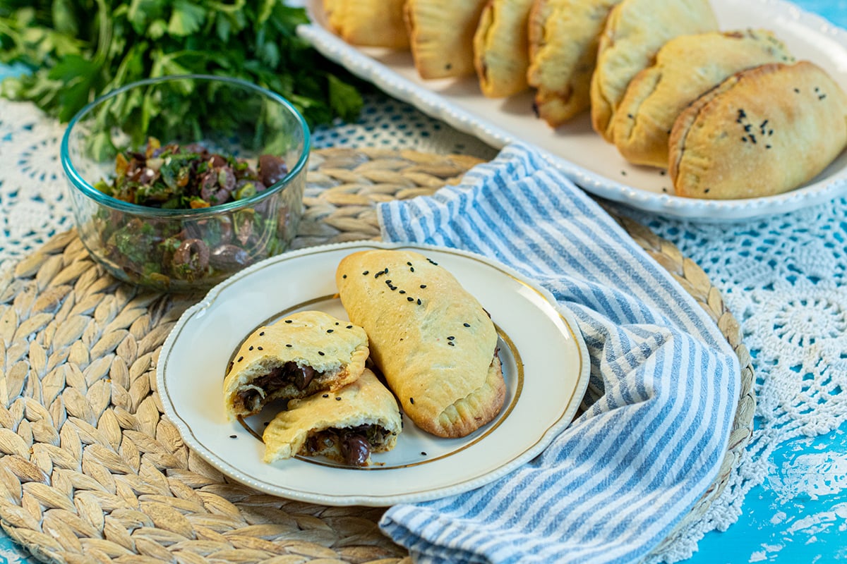 Eliopitakia Greek Mini Olive Pies Dimitras Dishes