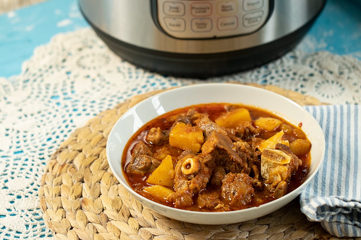 GreekStyle Lamb Stew in the Instant Pot Dimitras Dishes