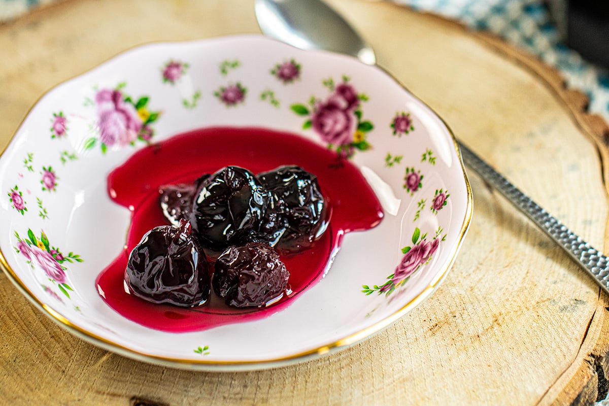 Greek Cherry Spoon Sweet Preserves (Glyko Koutaliou) Dimitras Dishes