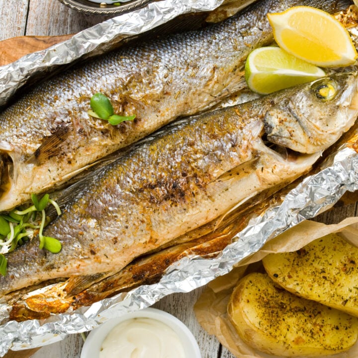 Lavraki: Greek-Style Roasted Mediterranean Sea Bass