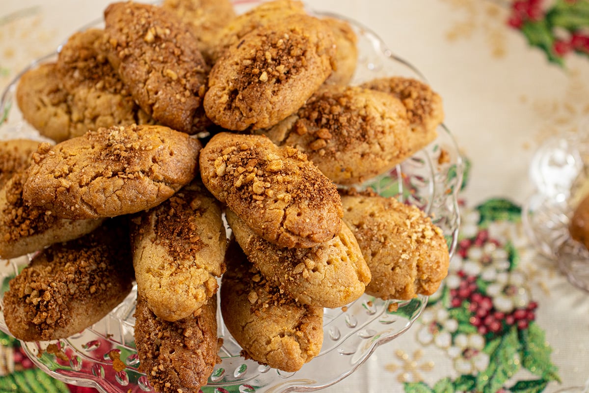 Classic Melomakarona with Semolina Greek Christmas Cookies Dimitras