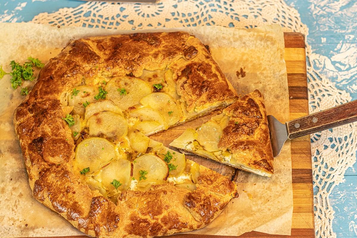 Potato & Leek Galette Dimitras Dishes