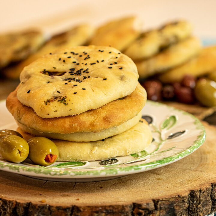 Olive-filled Flatbread