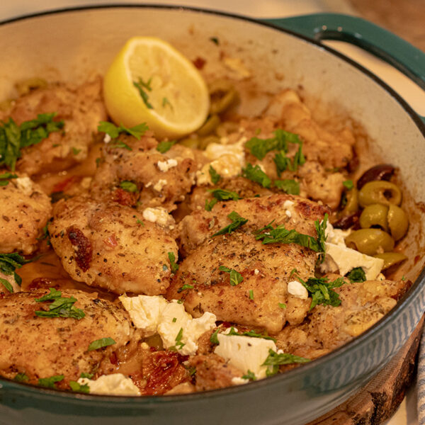 Mediterranean Chicken & Olives Skillet Dimitras Dishes
