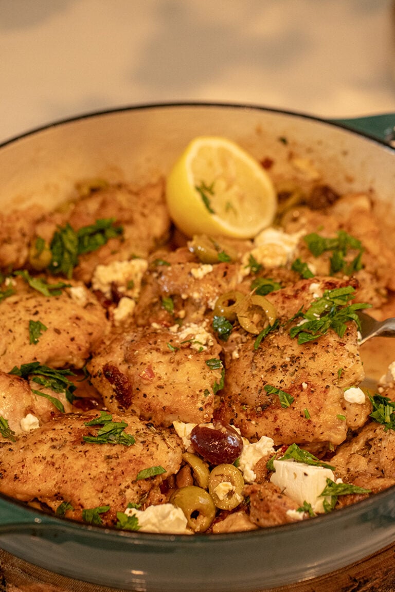 Mediterranean Chicken & Olives Skillet Dimitras Dishes