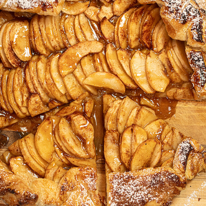 The Most Delicious Caramel Apple Galette in Puff Pastry