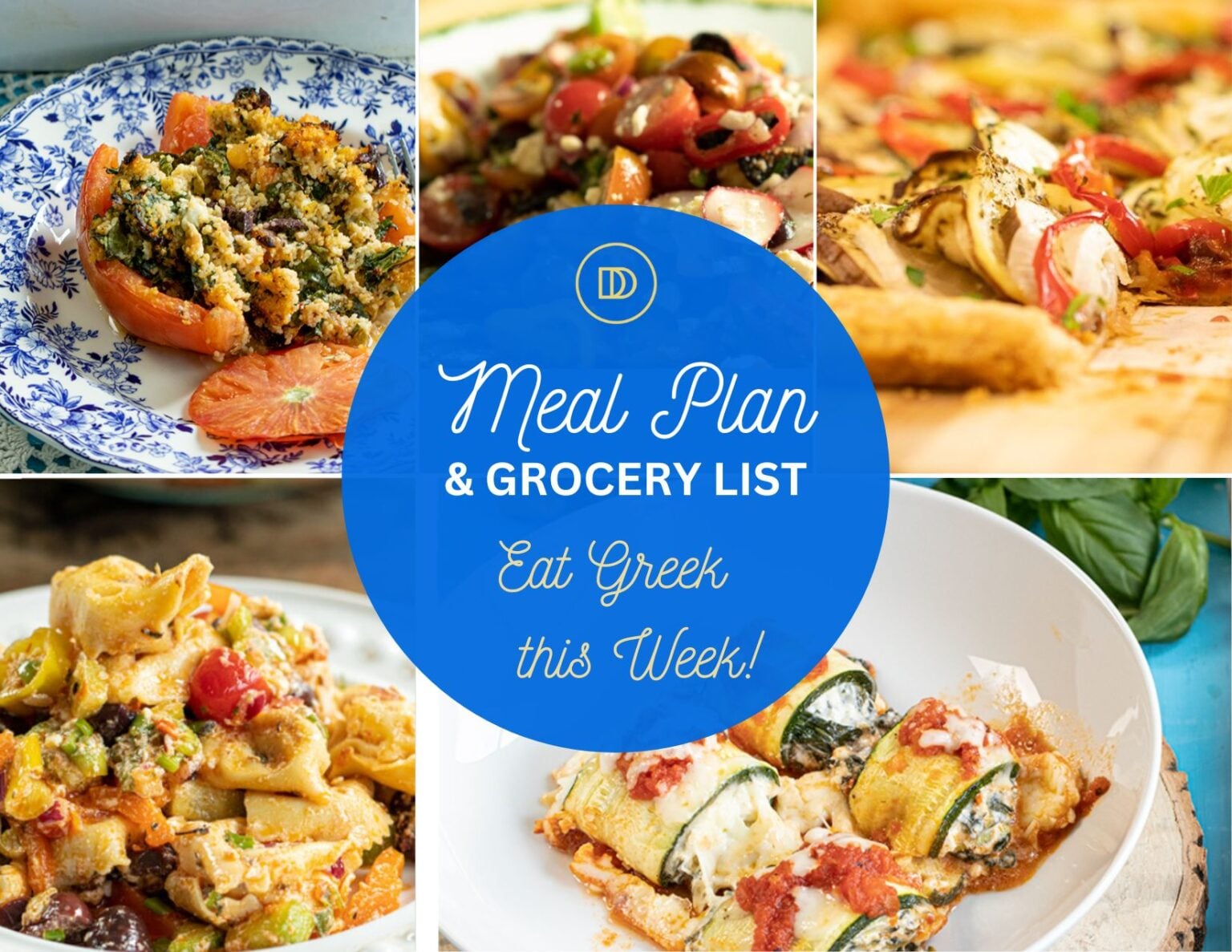 Vegetarian: Meal Plan & Shopping List - Dimitras Dishes