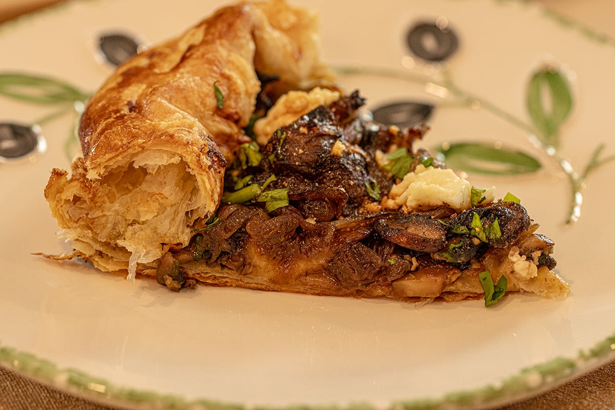 Mushroom & Cheese Galette in Puff Pastry Dimitras Dishes