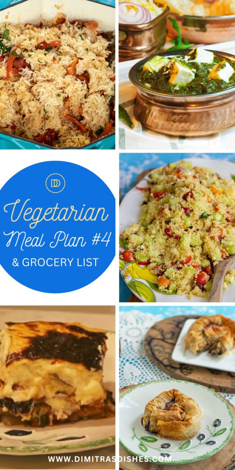 Vegetarian Meal Plan (4) - Dimitras Dishes