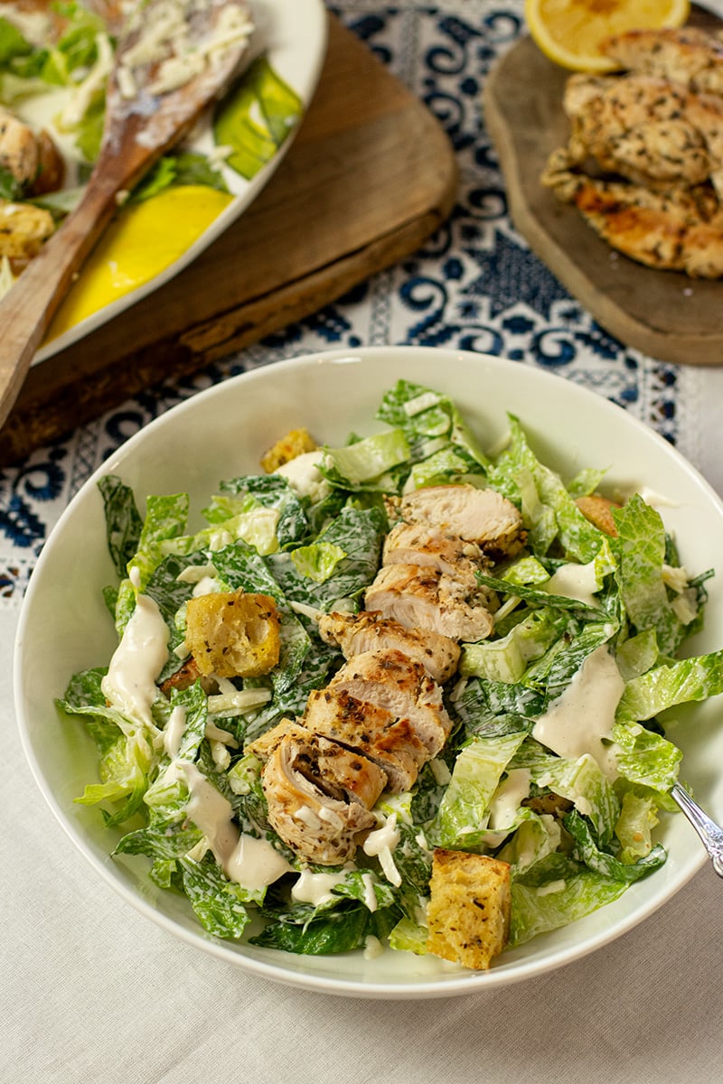 Easy Homemade Caesar Salad without Anchovies & Raw Eggs Dimitras Dishes