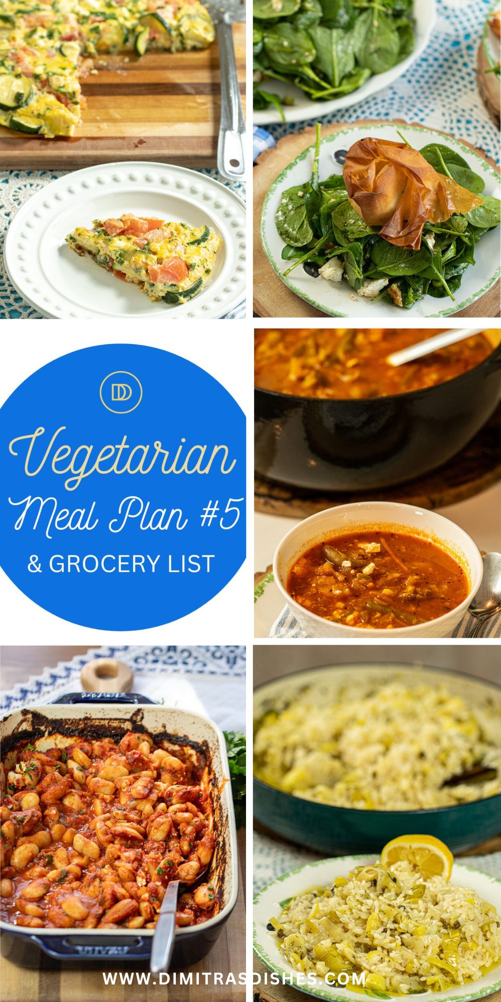 Vegetarian Meal Plan 5 - Dimitras Dishes