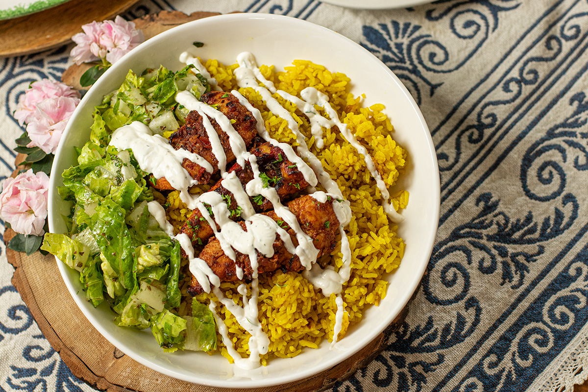 Halal Rice Design Halal Chicken And Rice White Sauce