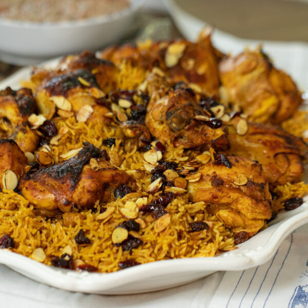 Capsa Rice Kabsa Chicken and Spiced Rice with Fresh Tomato Sauce (Saudi Recipe ...