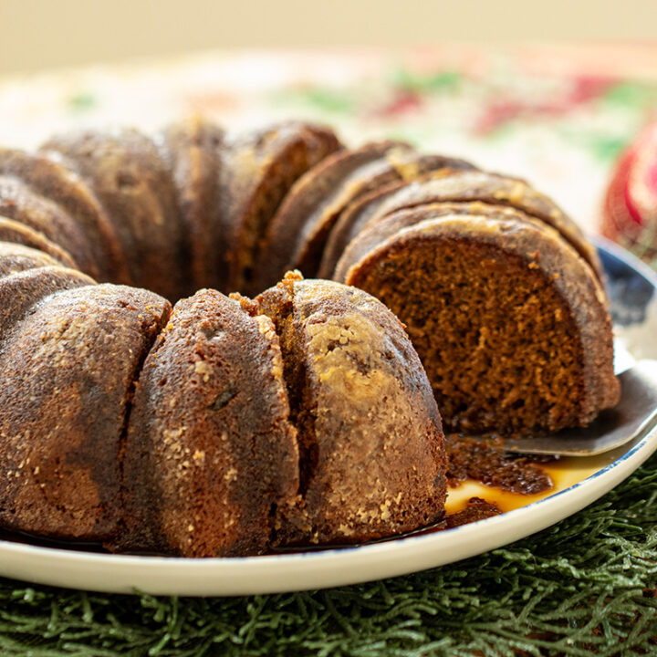 Gingerbread Ravani Bundt Cake