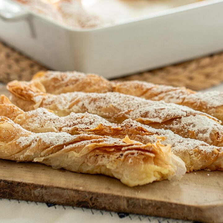 Galaktoboureko Twists (Greek Custard Phyllo Twists)
