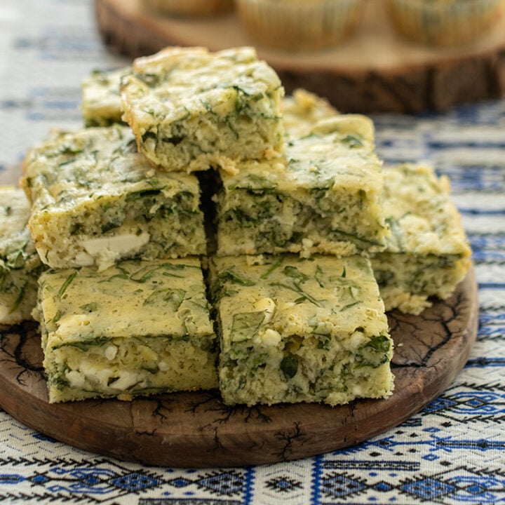 Spinach & Feta Alevropita (Greek Quick Bread)