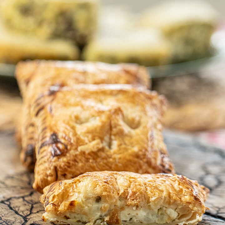 Potato Feta Puff Pastry Pies (Patatopita Puffs)