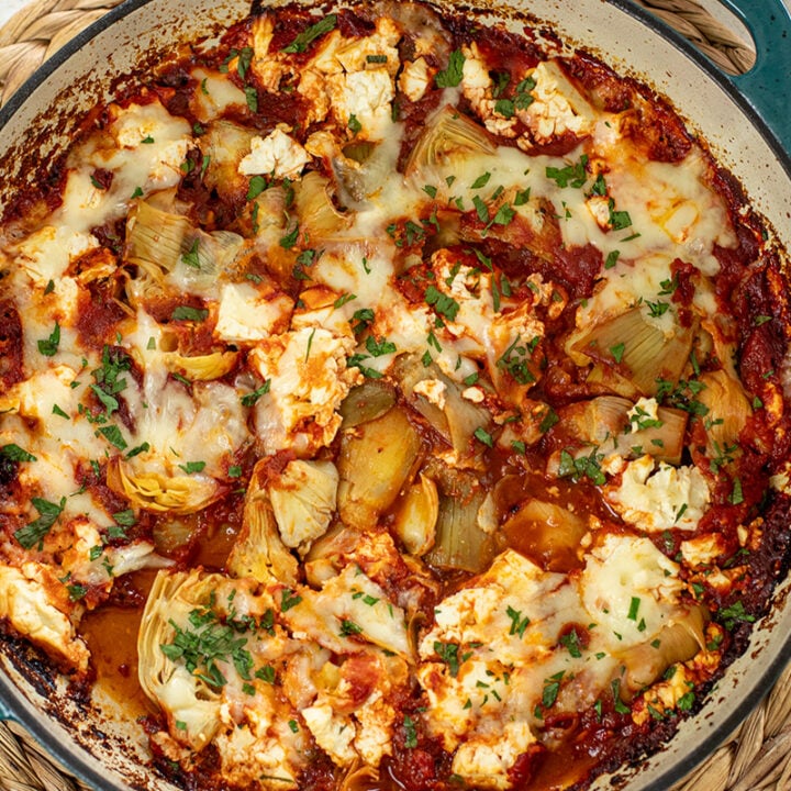 Artichoke Saganaki Dip