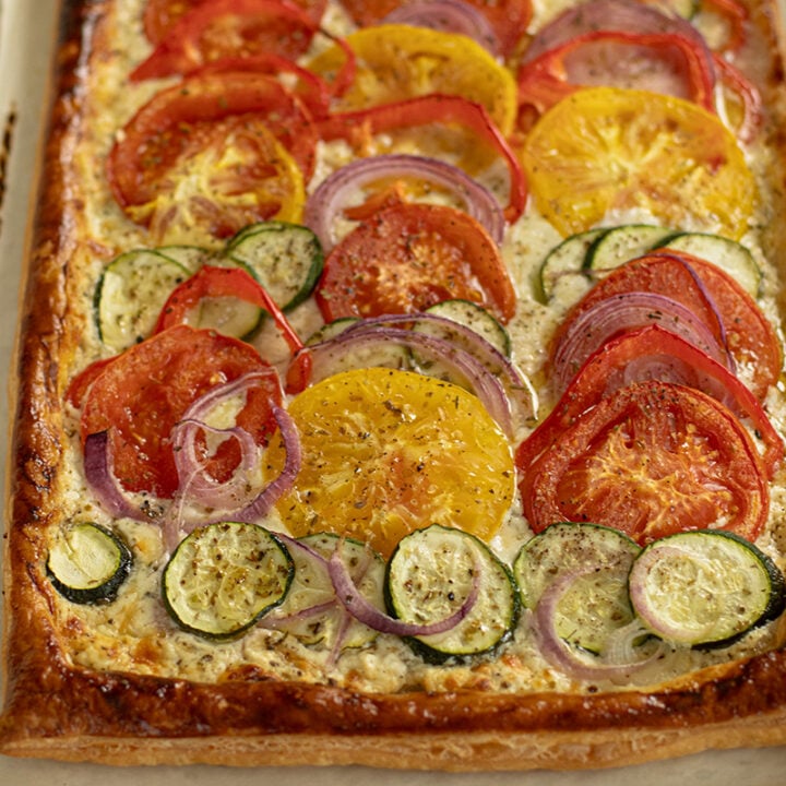 Summertime Puff Pastry Vegetable Tarts