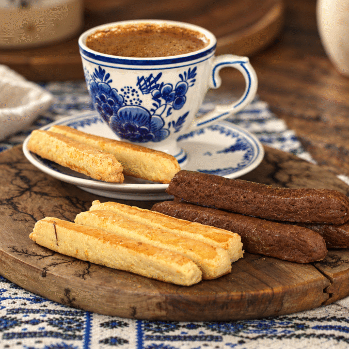 Vanilla & Chocolate Koulourakia Cookie Sticks